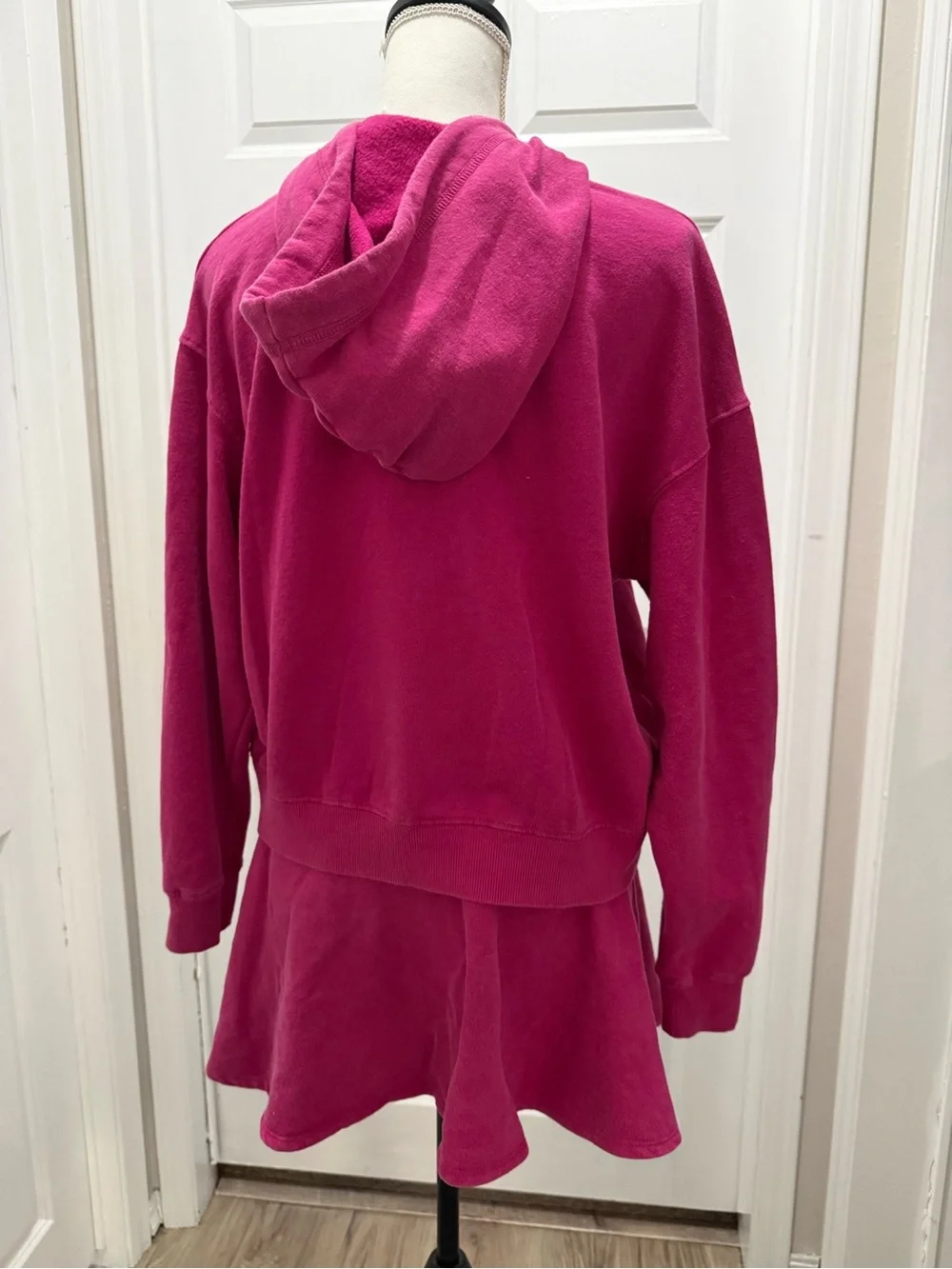 No Boundaries Washed Fleece Pullover Hoodie Set with Matching Skater Skort NWT S